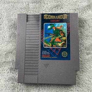 Commando Nintendo NES Authentic Original Tested Retro Vintage Game